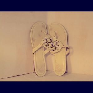 White TB Miller sandals